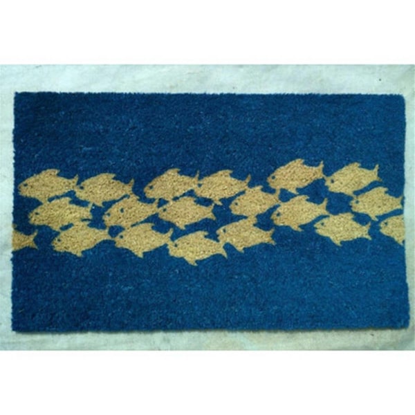 Geo Crafts Geo Crafts G396 PVC Pool Of Fish Coco Doormat G396 - main